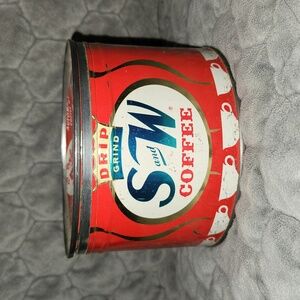 Vintage S and W coffee , 1lb metal can